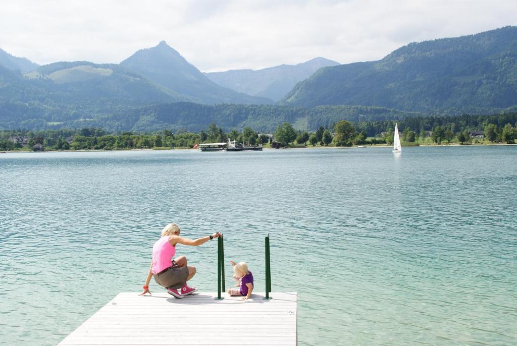 Hotel Garni Buchinger Sankt Wolfgang im Salzkammergut Bagian luar foto